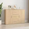 Image de vidaXL Buffet chêne sonoma 91x295x65 cm bois dingénierie 823345