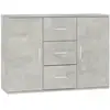 Image de Vidaxl buffet gris béton 91x29,5x65 cm bois d'ingénierie