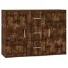 Image de Buffet Chêne Fumé 91x29,5x65 Cm Bois D'ingénierie Vidaxl