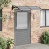 Image de Auvent De Porte Noir 150x100 Cm Polycarbonate Vidaxl