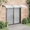 Image de Auvent De Porte Noir Et Transparent 300x75 Cm Polycarbonate Vidaxl