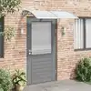 Image de Auvent De Porte Gris 150x75 Cm Polycarbonate Vidaxl