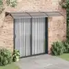 Image de Auvent De Porte Noir 300x75 Cm Polycarbonate Vidaxl