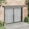 Image de Auvent De Porte Noir Et Transparent 350x75 Cm Polycarbonate Vidaxl