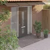 Image de vidaXL Auvent de Porte Marquise Solaire avec Support Abri Protection contre Pluie Banne Entrée Porte Patio Noir 350x100 153596
