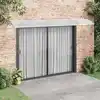 Image de Auvent De Porte Gris 400 X 100 Cm Polycarbonate Vidaxl
