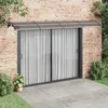 Image de vidaXL Auvent de Porte Marquise Solaire avec Support Abri Protection contre Pluie Banne Entrée Porte Patio Noir 400x100 153602