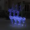 Image de Décorations De Noël De Renne Acrylique 3 Pcs 128 Cm Bleu Vidaxl