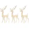 Image de Décorations De Noël De Renne Acrylique 3 Pcs 120 Cm Multicolore Vidaxl