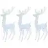 Image de Rennes De Noël Xxl Acrylique 250 Led 3 Pcs 180 Cm Blanc Froid Vidaxl