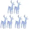 Image de Rennes De Noël 6 Pcs 240 Led Blanc Froid Acrylique Vidaxl