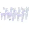 Image de Rennes De Noël 6 Pcs 240 Led Multicolore Acrylique Vidaxl