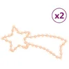 Image de Figures De Comète De Noël 48 Led 2 Pcs Blanc Chaud 65x28 Cm Vidaxl
