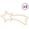 Image de Figures De Comète De Noël 48 Led 3 Pcs Blanc Chaud 65x28 Cm Vidaxl