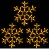 Image de Flocons De Neige De Noël Avec Led 3 Pcs Blanc Chaud 59x59 Cm Vidaxl