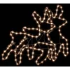 Image de Rennes De Noël Avec Led 2 Pcs Blanc Chaud 57x55x4,5 Cm Vidaxl