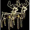 Image de Rennes De Noël Avec Têtes Mobiles 2 Pcs Blanc Chaud Vidaxl