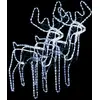 Image de Rennes De Noël Avec Têtes Mobiles 2 Pcs Blanc Froid 76x42x87 Cm Vidaxl