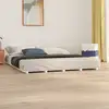 Image de Cadre De Lit Sans Matelas Blanc 180x200 Cm Bois Massif De Pin Vidaxl