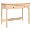 Image de Vidaxl bureau avec tiroirs 100x50x78 cm bois massif de pin