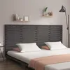 Image de Tête De Lit Murale Gris 206x3x91,5 Cm Bois Massif De Pin Vidaxl