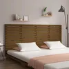 Image de Tête De Lit Murale Marron Miel 206x3x91,5 Cm Bois Massif De Pin Vidaxl