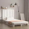 Image de Tête De Lit Murale Blanc 96x3x91,5 Cm Bois Massif De Pin Vidaxl