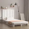 Image de Tête De Lit Murale Blanc 81x3x91,5 Cm Bois Massif De Pin Vidaxl