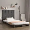 Image de Tête De Lit Murale Gris 81x3x91,5 Cm Bois Massif De Pin Vidaxl