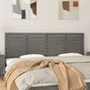 Image de Tête De Lit Murale Gris 206x3x63 Cm Bois Massif De Pin Vidaxl