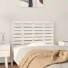 Image de Tête De Lit Murale Blanc 96x3x63 Cm Bois Massif De Pin Vidaxl