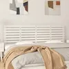 Image de Tête De Lit Murale Blanc 166x3x63 Cm Bois Massif De Pin Vidaxl
