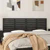 Image de Tête De Lit Murale Noir 166x3x63 Cm Bois Massif De Pin Vidaxl