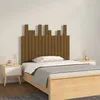Image de Tête De Lit Murale Marron Miel 95,5x3x80 Cm Bois Massif De Pin Vidaxl