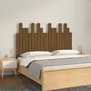 Image de Tête De Lit Murale Marron Miel 127,5x3x80 Cm Bois Massif De Pin Vidaxl
