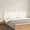 Image de vidaXL Tête de lit murale Blanc 185x3x80 cm Bois massif de pin 824814