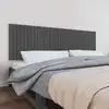 Image de Tête De Lit Murale Gris 204x3x60 Cm Bois Massif De Pin Vidaxl
