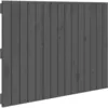 Image de Tête De Lit Murale Gris 95,5x3x60 Cm Bois Massif De Pin Vidaxl