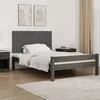 Image de vidaXL Tête de lit murale Gris 127 5x3x60 cm Bois massif de pin 824840