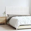 Image de vidaXL Tête de lit murale Blanc 147x3x60 cm Bois massif de pin 824844
