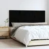 Image de Tête De Lit Murale Noir 147x3x60 Cm Bois Massif De Pin Vidaxl