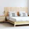 Image de Tête De Lit Murale 159,5x3x60 Cm Bois Massif De Pin Vidaxl