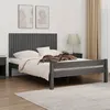 Image de Tête De Lit Murale Gris 140x3x60 Cm Bois Massif De Pin Vidaxl