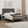 Image de vidaXL Tête de lit murale Gris 140x3x60 cm Bois massif de pin 824870