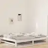Image de Tête De Lit Murale Blanc 127,5x3x90 Cm Bois Massif De Pin Vidaxl