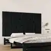 Image de Tête De Lit Murale Noir 159,5x3x90 Cm Bois Massif De Pin Vidaxl