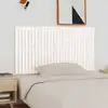 Image de Tête De Lit Murale Blanc 166x3x90 Cm Bois Massif De Pin Vidaxl