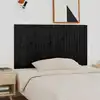 Image de Tête De Lit Murale Noir 166x3x90 Cm Bois Massif De Pin Vidaxl