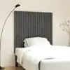 Image de Tête De Lit Murale Gris 108x3x110 Cm Bois Massif De Pin Vidaxl