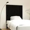 Image de Tête De Lit Murale Noir 108x3x110 Cm Bois Massif De Pin Vidaxl